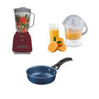 Combo Licuadora LKM-5970 VR + Exprimidor CEKM-40 PB + Sartén Huevo Tramontina END