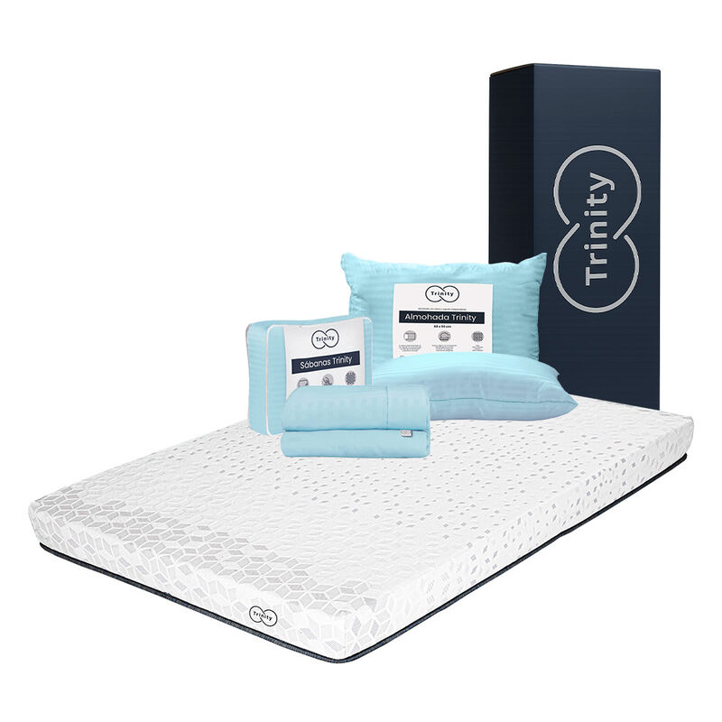 Colch&oacute;n Trinity Queen Size + Almohada Trinity +... image number null