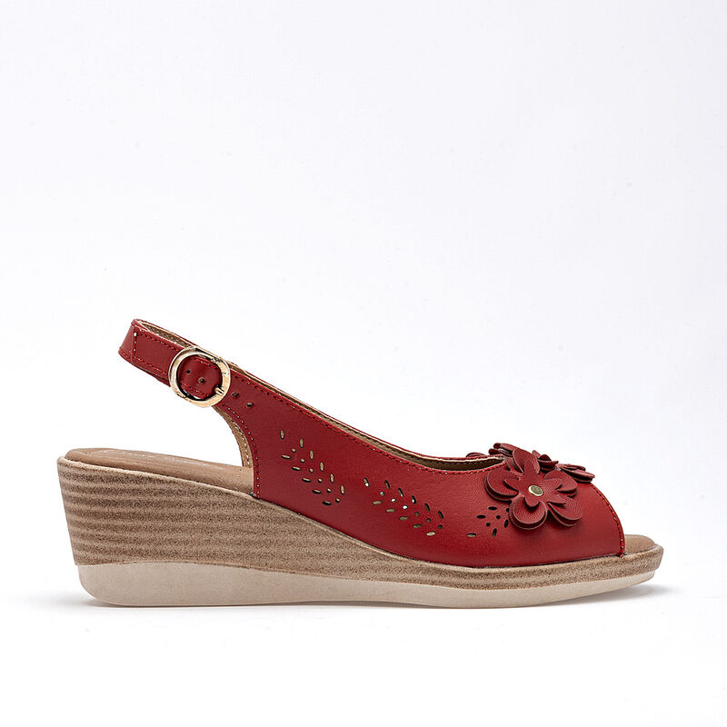 Cruz Shoes sandalia confort para mujer rojo cod... image number null