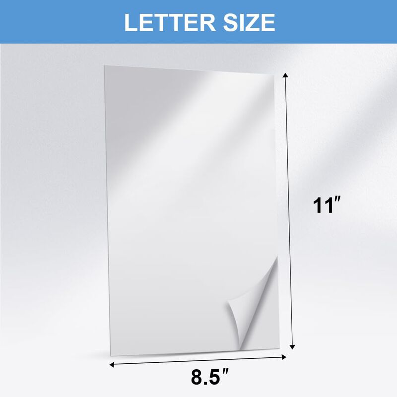 Papel autoadhesivo Jawdrow 40 hojas 8.5x11 pulg... image number null