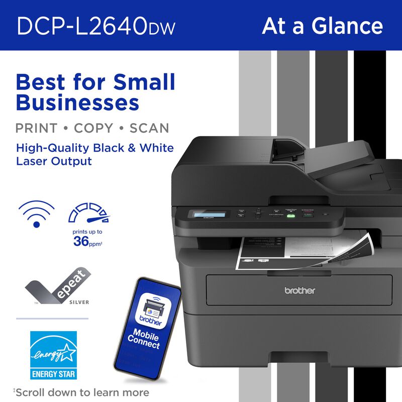Impresora L&aacute;ser Brother Dcp-l2640dw L&aacute;ser Monoc... image number null