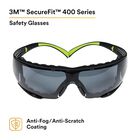 3M anteojos de seguridad, SecureFit, ANSI Z87 verde/negro