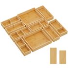 Organizadores De Cajones Lifewit, Paquete De 10 Con 12 Insertos De Madera De Bamb&uacute;