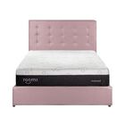 Cabecera Roomi Individual Nomad Estilo Moderno Capitonado De Pino Y Tela Poli&eacute;ster