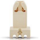 Base BIPIN para tubo fluorescente G13 Blanco Mate
