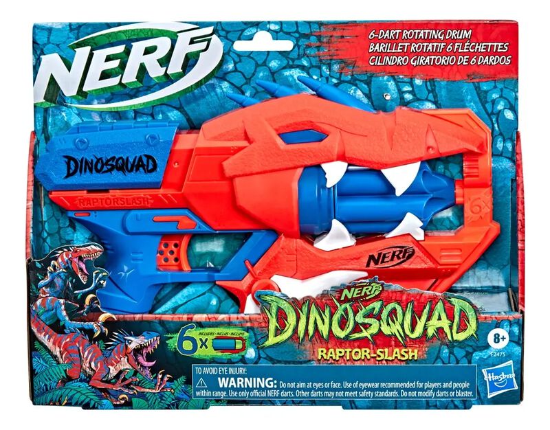 Lanzador Nerf Dinosquad Raptor Slash 6 Dardos image number null