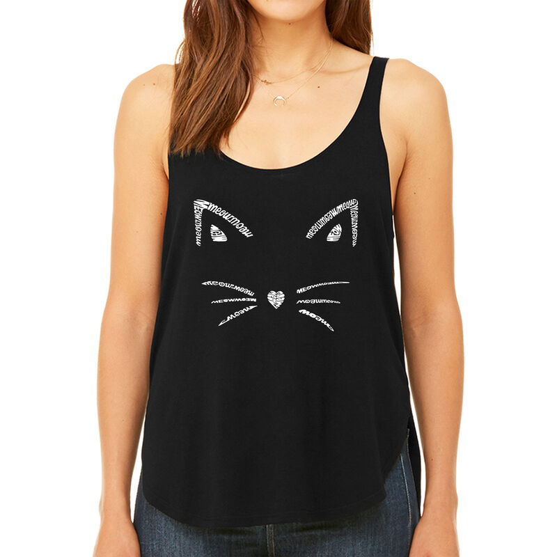 Tank Top Holgado Word Art Para Mujer - Bigotes-... image number null