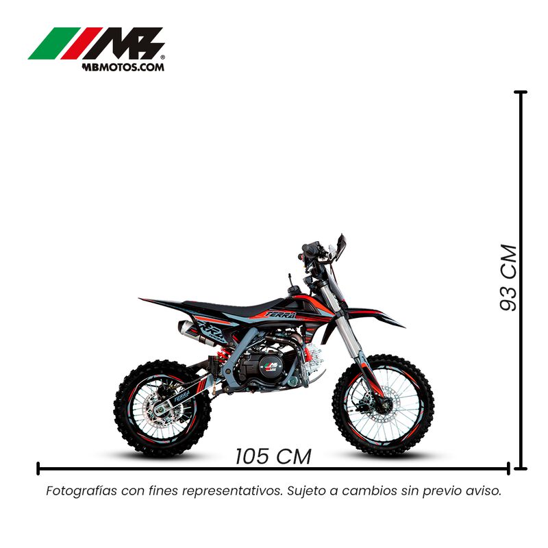 Mini Motocicleta Terra Roja 110cc image number null