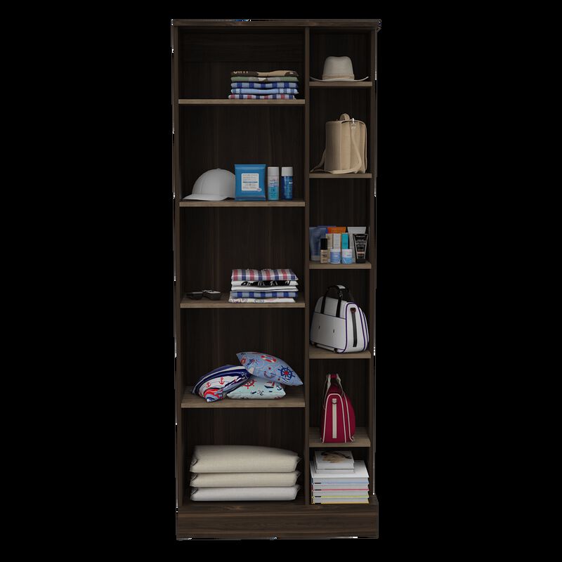 Closet Lara Con Espejo Caoba Virtual Muebles image number null