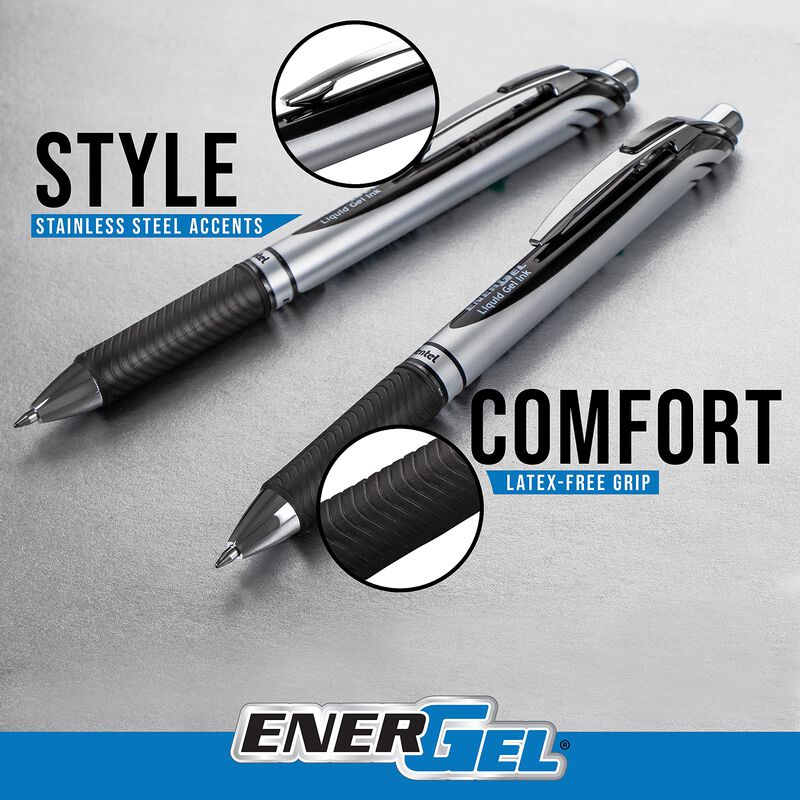 Bol&iacute;grafo De Gel Pentel Energel 0,7 mm Negro &ndash; ... image number null