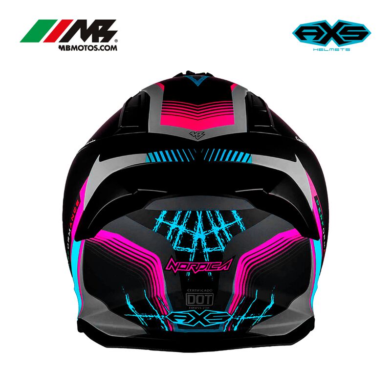 Casco Para Motocicleta Axs Nordica Azul L image number null