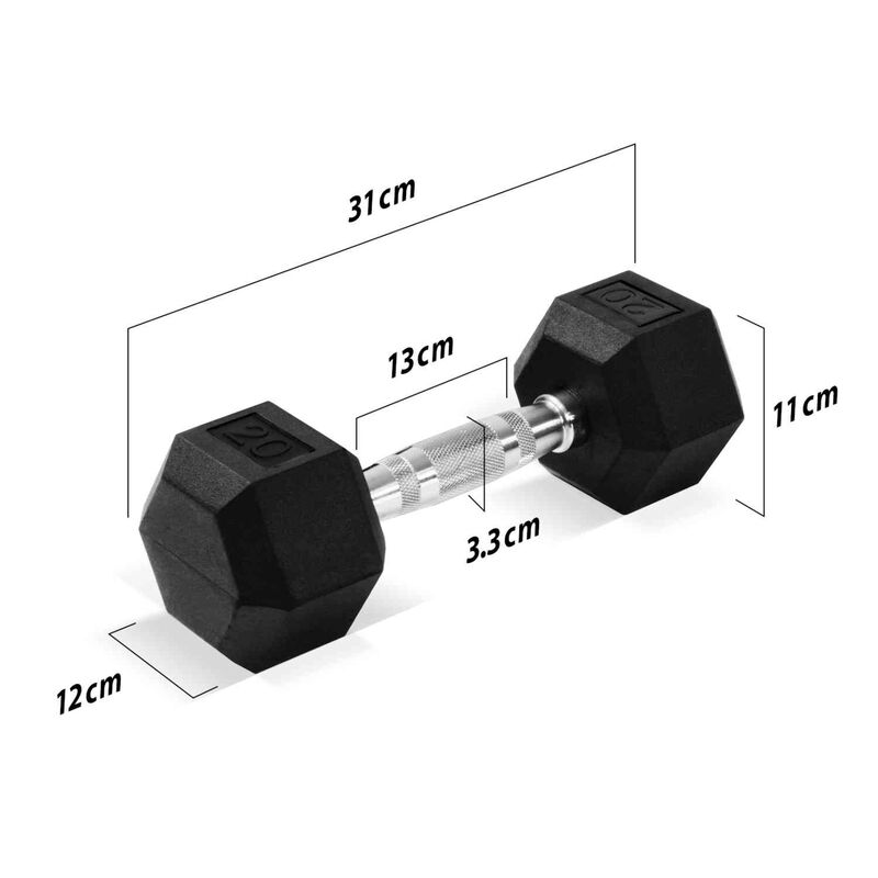 2 Mancuernas Hexagonales 20lb Set Pesas Gym Fit... image number null