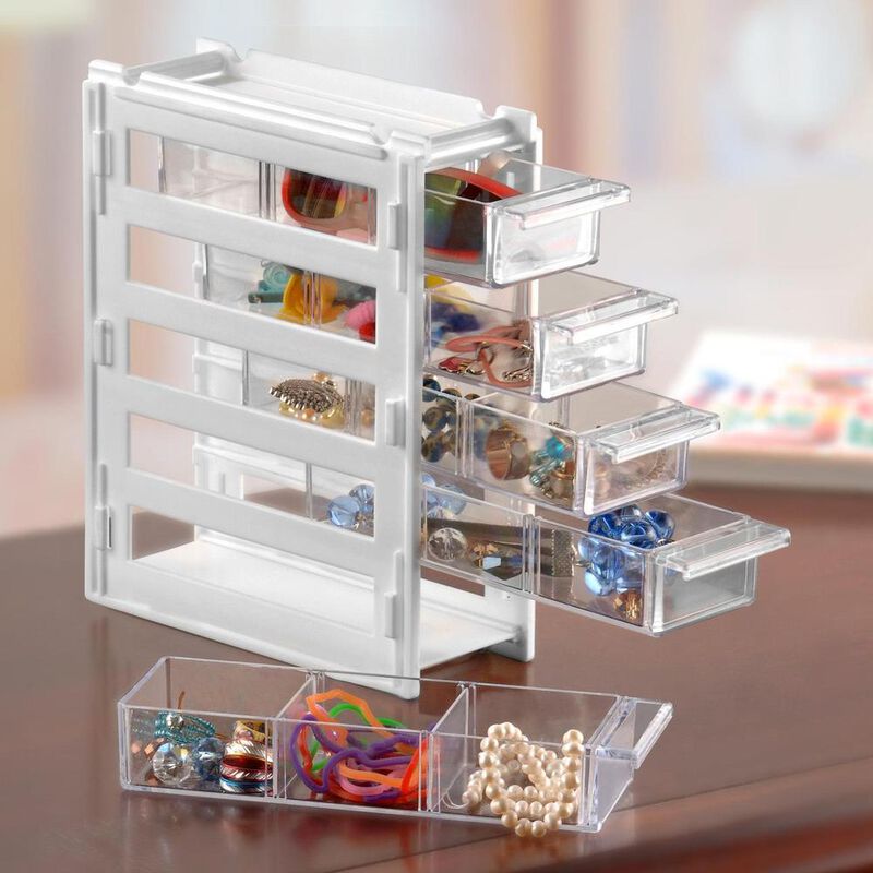 6 Mini Organizador Italhome 8105bl 5 Cajones 3 ... image number null