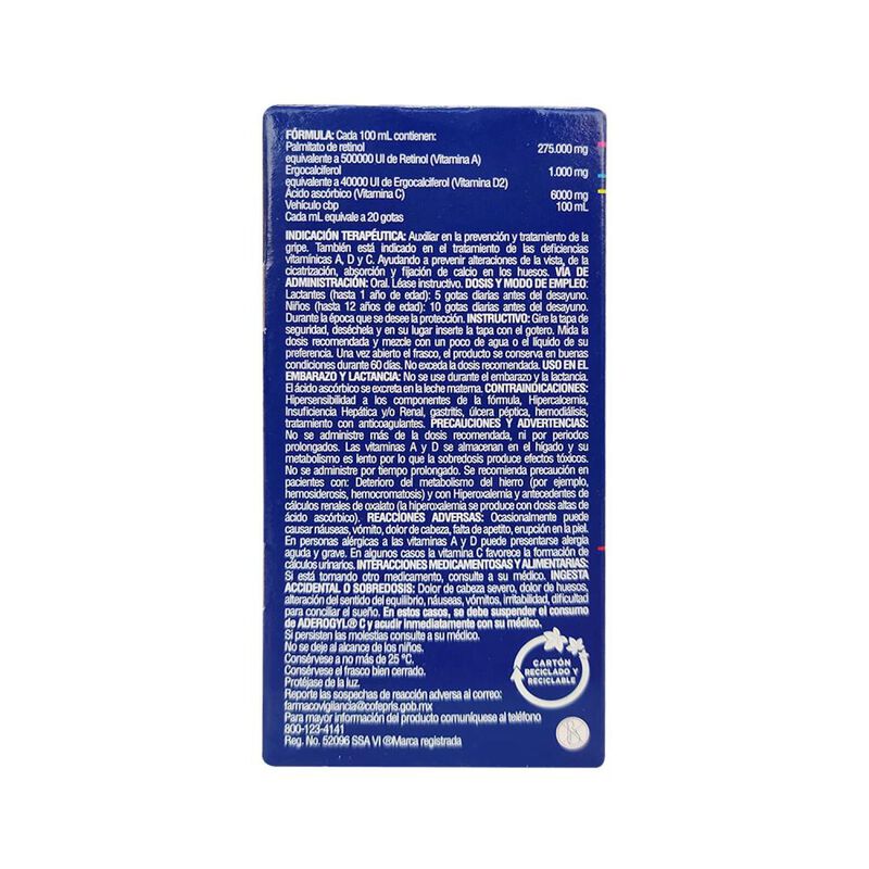 Aderogyl C Infantil Vitamina D y C Soluci&oacute;n en ... image number null