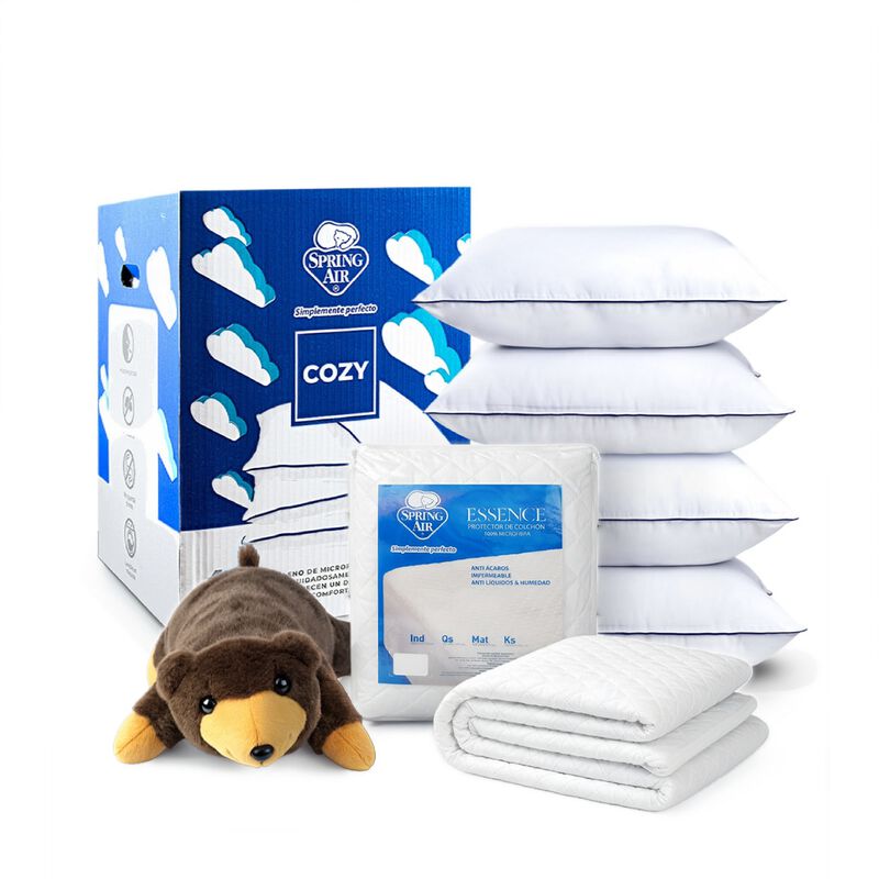 Set de  4 Almohadas Cozy + Protector Essence KS... image number null