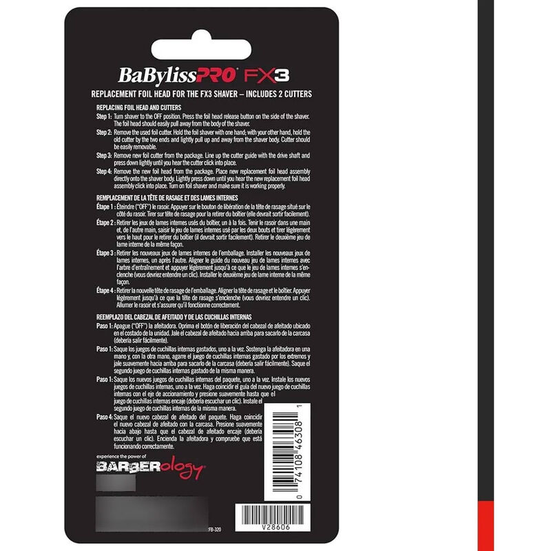 Repuesto Afeitadora Babyliss Fx3 Hojas Y Cuchil... image number null