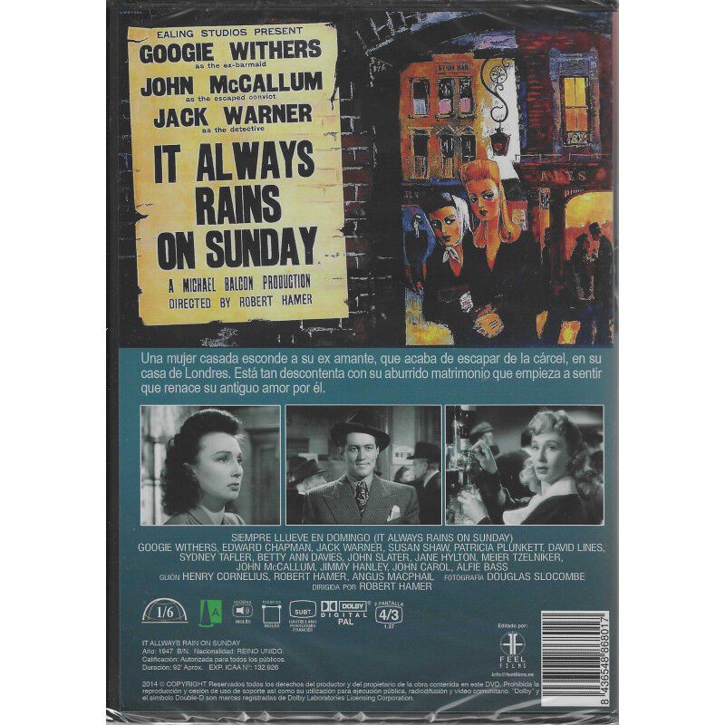 Siempre Llueve En Domingo (v.o.s) (dvd) image number null