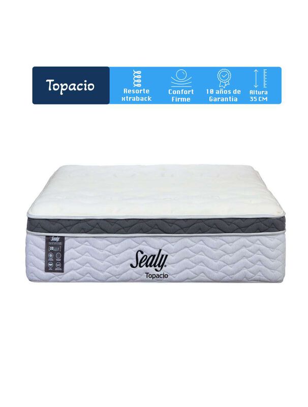 Colchón Sealy King Topacio Confoert Firme 32 cm image number null