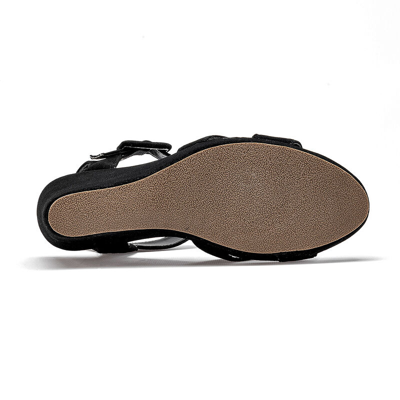 Been Class sandalia cu&ntilde;a para mujer negro cod 1... image number null