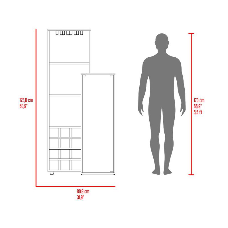 Bar Ozzy Wengue Y Milan Virtual Muebles image number null