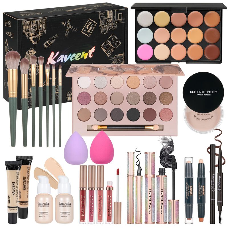 Set De Maquillaje Kavcent Para Mujer Con Paleta... image number null