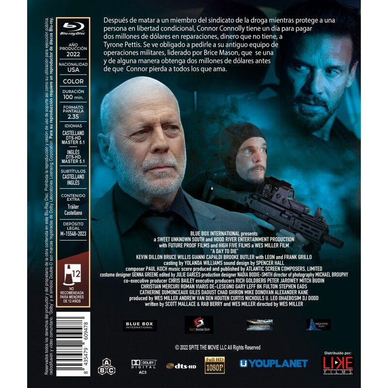 Un D&iacute;a Para Morir Blu-ray 2022 image number null