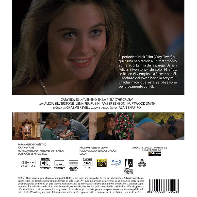Veneno En La Piel [blu-ray] (1993) The Crush image number null