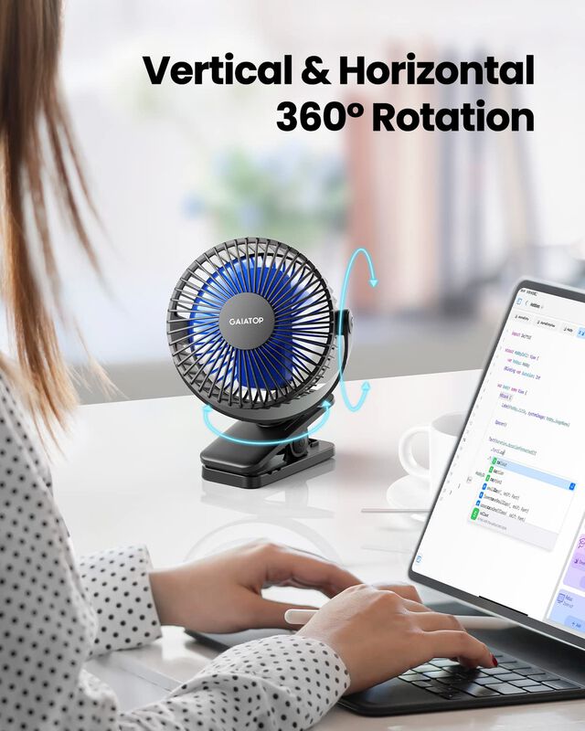 Ventilador Con Clip Gaiatop, Port&aacute;til, Funciona... image number null
