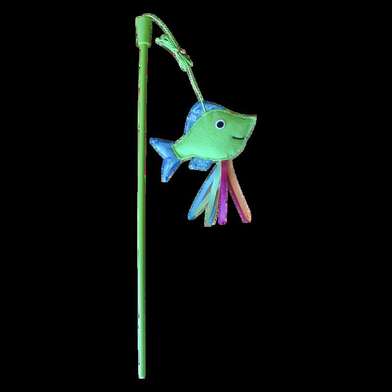 Fancy Pets Catch Juguete Caña De Pescar Con Pez... image number null