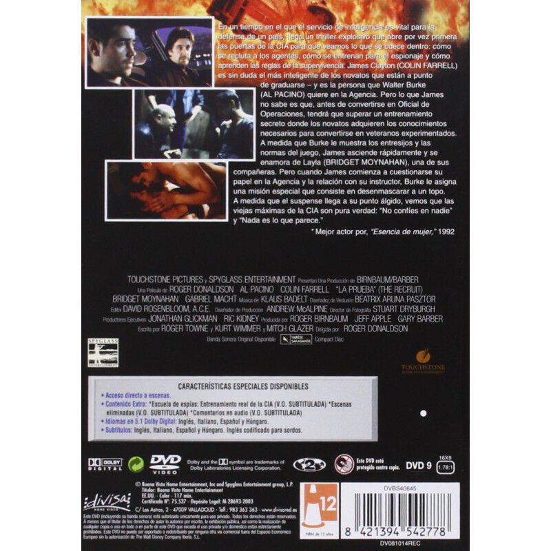 La prueba (The recruit) [DVD] image number null