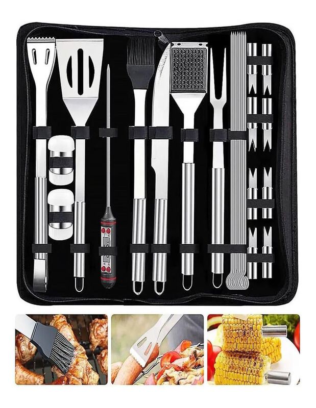 Set utensilios para asar Casa BIU de acero inox... image number null