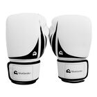 Guantes de Box 14 oz Blanco con Negro + Protector Bucal Bluelander