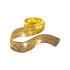 Liston Led Dorado Luz Amarilla Para &Aacute;rbol Navide&ntilde;o 6 Metros