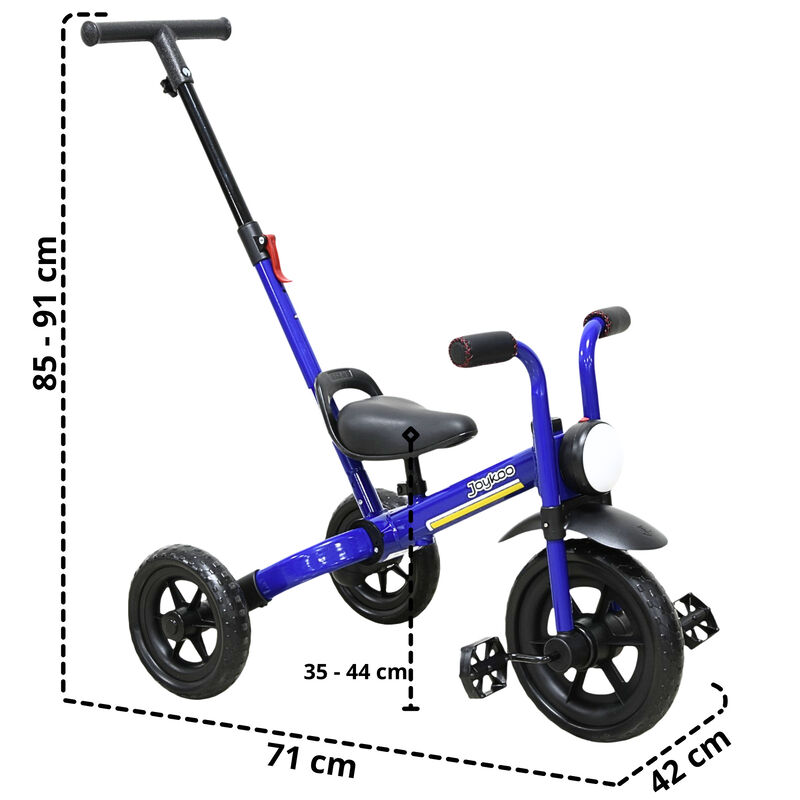 Triciclo 3 En 1 Para Ni&ntilde;os Con Bast&oacute;n, Bici Y B... image number null