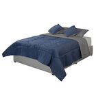 Edred&oacute;n Matrimonial Dicasa Doble Vista Couzy Azul/gris