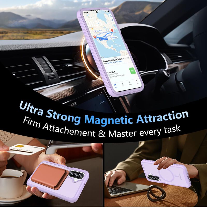 Funda Hensinple MagSafe Morada para Samsung Gal... image number null
