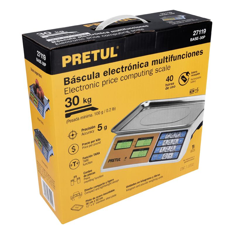 B&aacute;scula Electr&oacute;nica Multifunciones Capacidad 30... image number null