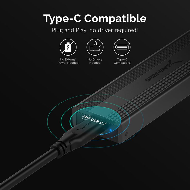 Carcasa Sabrent Ec-snve Usb 3.2 De 10 Gbps Tipo... image number null