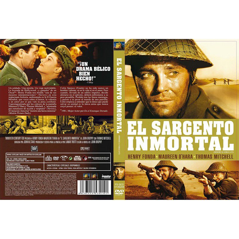 El Sargento Inmortal Dvdr 1943 Immortal Sergean... image number null
