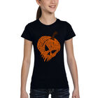 Camiseta Word Art Para Ni&ntilde;a - Calabaza Malvada - Negro