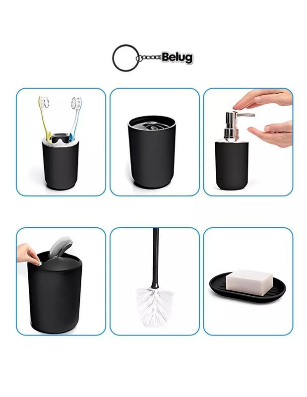 Juego de accesorios para baño Casa BIU de plást... image number null