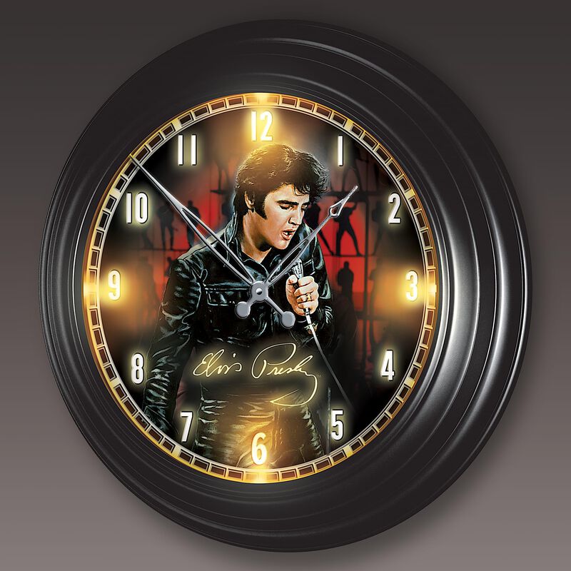 Reloj De Pared At&oacute;mico Elvis 36 cm &ndash; The Bradfo... image number null