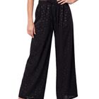 Pantal&oacute;n Palazzo Panta-1016 Negro Pantal&oacute;n Holgado De Cintura El&aacute;stica Con Jareta Para Mujer