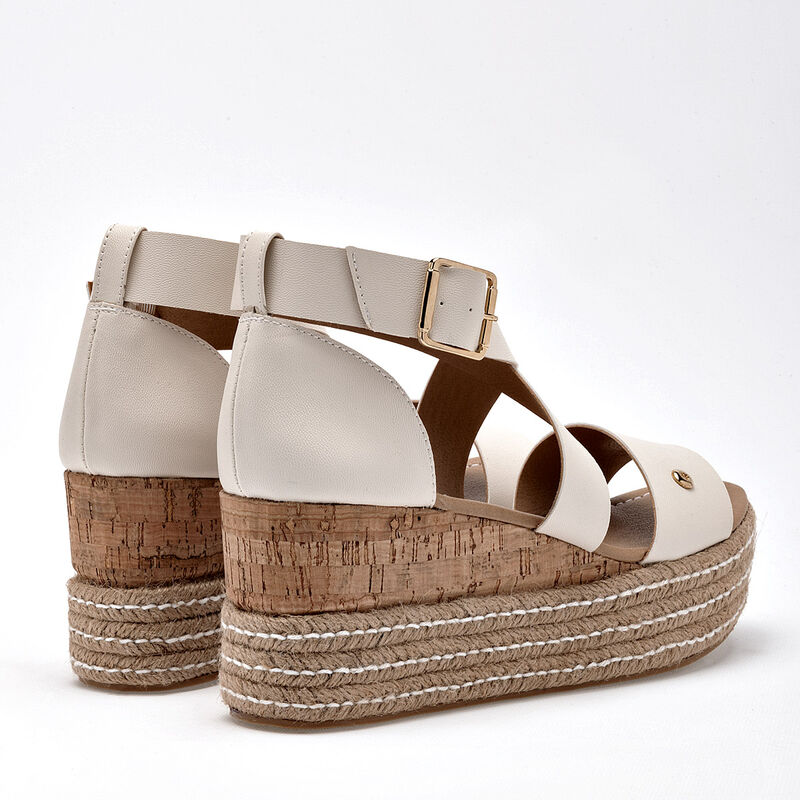 Moramora Sandalia para mujer latte image number null