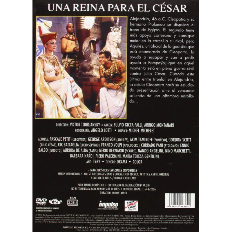 Una Reina Para El C&eacute;sar [dvd] image number null