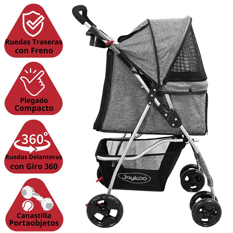 Carriola para Mascotas Cochecito para Perros y ... image number null