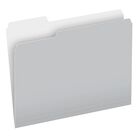 Pendaflex Carpetas De Archivo, Pack De 100, Carpetas Grises Duraderas, Tama&ntilde;o Carta (8.5" X 11"), 3 Solapas Para Etiquetado F&aacute;cil, Esenciales De Organizaci&oacute;n Con Est&eacute;tica Neutral Para Hogar, Oficina Y Escuela