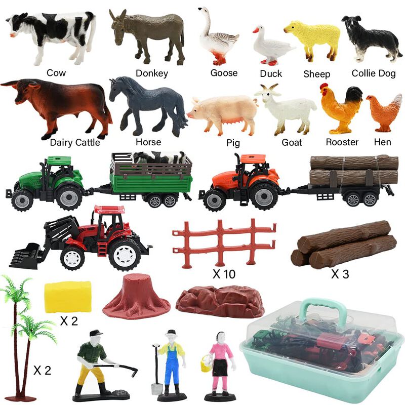 Set De Juego Wodmaz Con Figuras De Animales De ... image number null