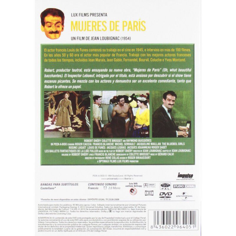 Mujeres De Par&iacute;s (l. De Fun&egrave;s) [dvd] image number null