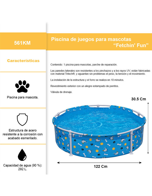 Alberca para mascotas, piscina estructural Best... image number null